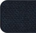Set of 15 Skid-Resistant Carpet Stair Treads and Matching Landing Rug - Navy Blue