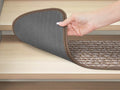 Set of 15 Skid-Resistant Carpet Stair Treads and Matching Landing Rug - Praline Brown