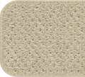 Set of 15 Attachable Carpet Stair Treads and Matching Landing Rug - Ivory Cream
