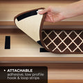 Set of 15 Attachable Indoor Carpet Stair Treads – Diamond Trellis Lattice – Coffee Brown & Vanilla Cream