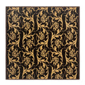 Skid-Resistant Area Rug Laurel Lane – Espresso Brown & Golden Cream