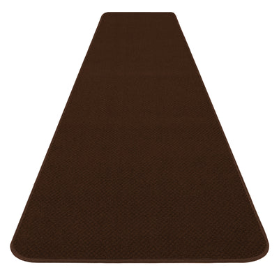 Skid-Resistant Carpet Runner Chocolate Brown