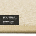 Skid-Resistant Carpet Runner Ivory Cream