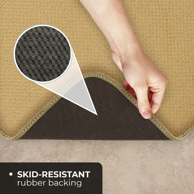 Camel Tan Skid-Resistant Carpet Runners Durable | House Home & More