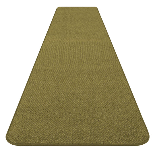 Skid-Resistant Carpet Runner Olive Green