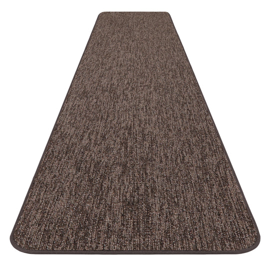 Skid-Resistant Carpet Runner Laurel Lane – Espresso Brown & Golden Cream