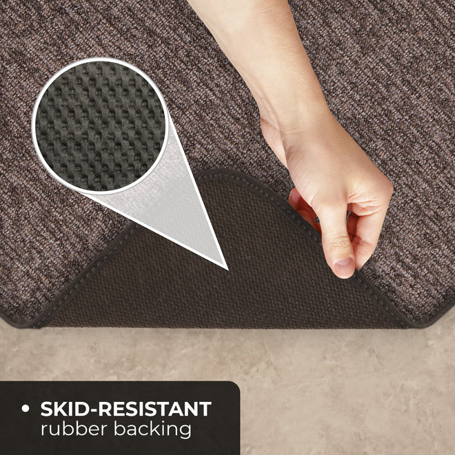 Skid-Resistant Carpet Runner Pebble Gray