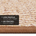 Skid-Resistant Carpet Runner Praline Brown