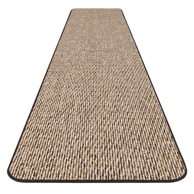 Skid-Resistant Carpet Runner Black Ripple