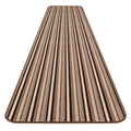 Skid-Resistant Carpet Runner Mocha Brown Stripe