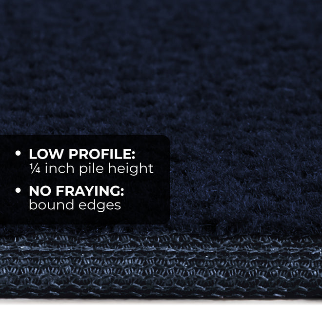 Skid-Resistant Carpet Runner Navy Blue