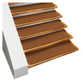 Skid-Resistant Carpet Stair Treads Toffee Brown