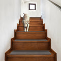 Skid-Resistant Carpet Stair Treads Gray