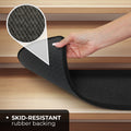 Skid-Resistant Carpet Stair Treads Black