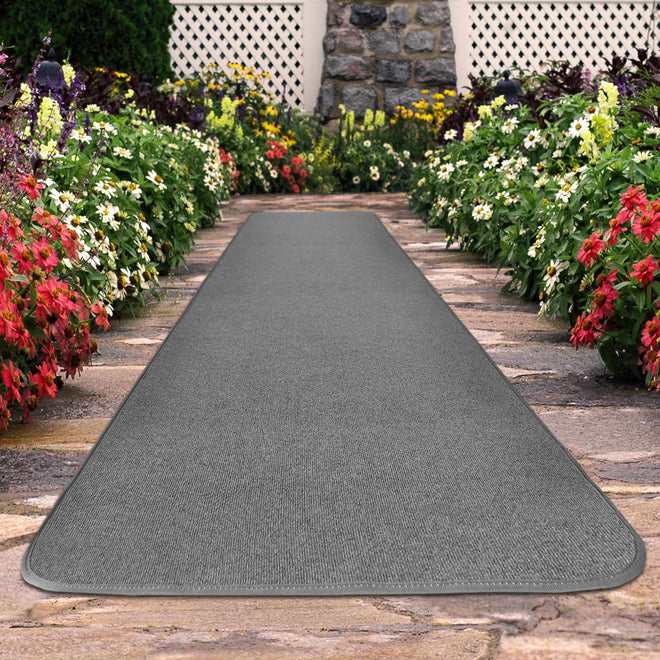 Outdoor Carpet Runner Gray