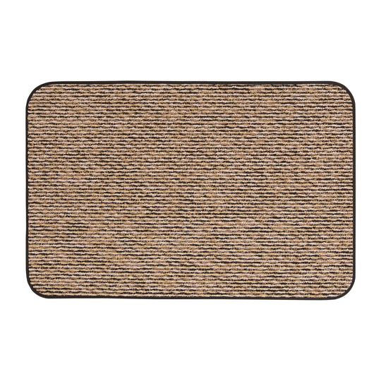 Skid-Resistant Area Rug Black Ripple