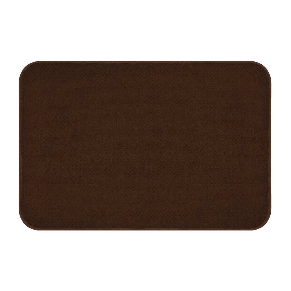 Chocolate Brown SkidResistant Area Rug Durable House Home & More