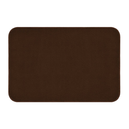 Skid-Resistant Area Rug Chocolate Brown
