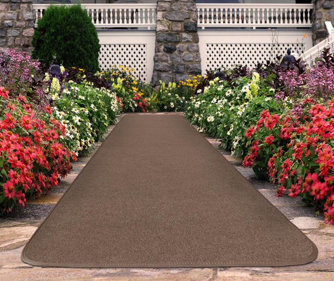 Outdoor Carpet Runner Brown