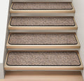 Attachable Carpet Stair Treads Black Ripple