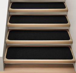 Black Attachable Carpet Stair Treads | House Home & More