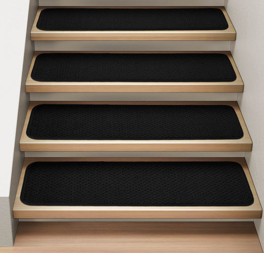 Attachable Carpet Stair Treads Black