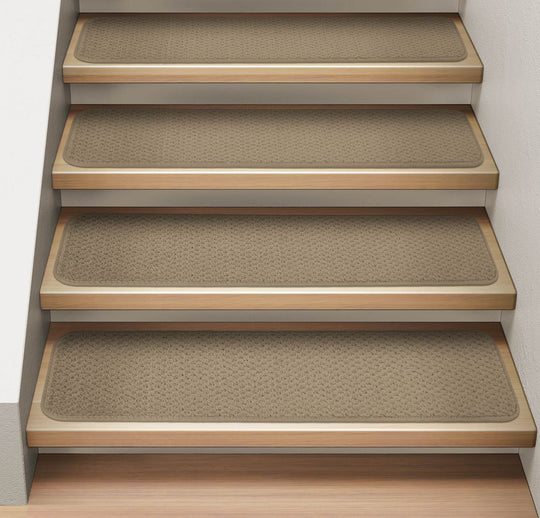 Attachable Carpet Stair Treads Camel Tan