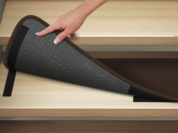 Chocolate Brown Attachable Carpet Stair Tread | House Home & More