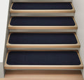 Attachable Carpet Stair Treads Navy Blue