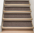 Attachable Carpet Stair Treads Pebble Gray