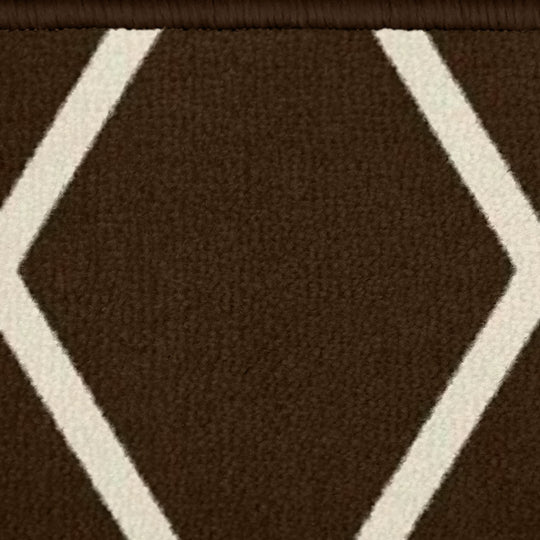 Color - Diamond Trellis Lattice - Coffee Brown & Vanilla Cream