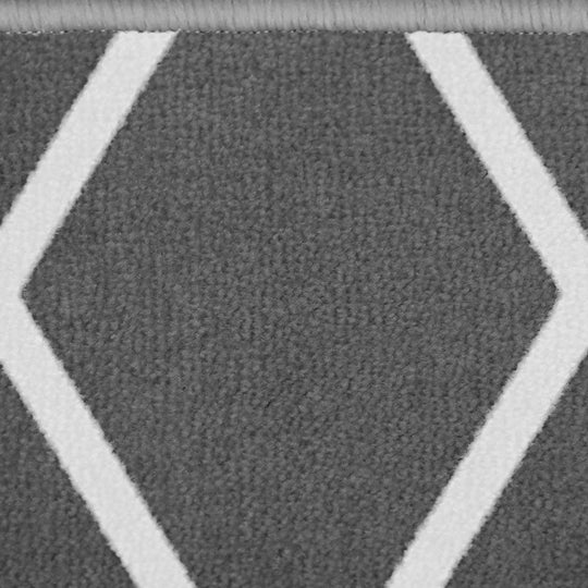 Color - Diamond Trellis Lattice - Misty Gray & Linen White