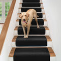 Overstep Attachable Carpet Stair Treads Black