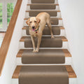 Overstep Attachable Carpet Stair Treads Camel Tan
