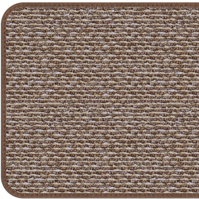 Overstep Attachable Carpet Stair Treads Praline Brown