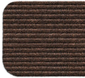 Skid-Resistant Double-Ribbed Carpet Stair Treads Bittersweet Brown