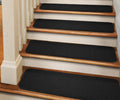 Adhesive Carpet Stair Treads Black